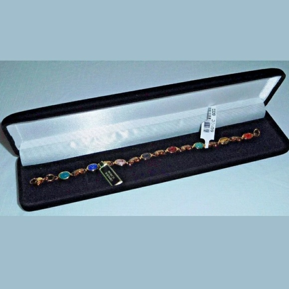 QVC Scarab Genuine 8 Hand Cut Semi-Precious Stones Made in U.S.A - Picture 2 of 9